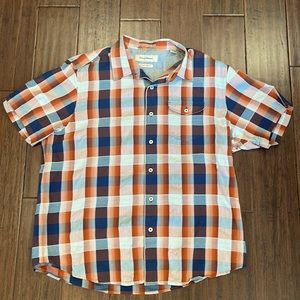 Tommy Bahama plaid short sleeve button down.